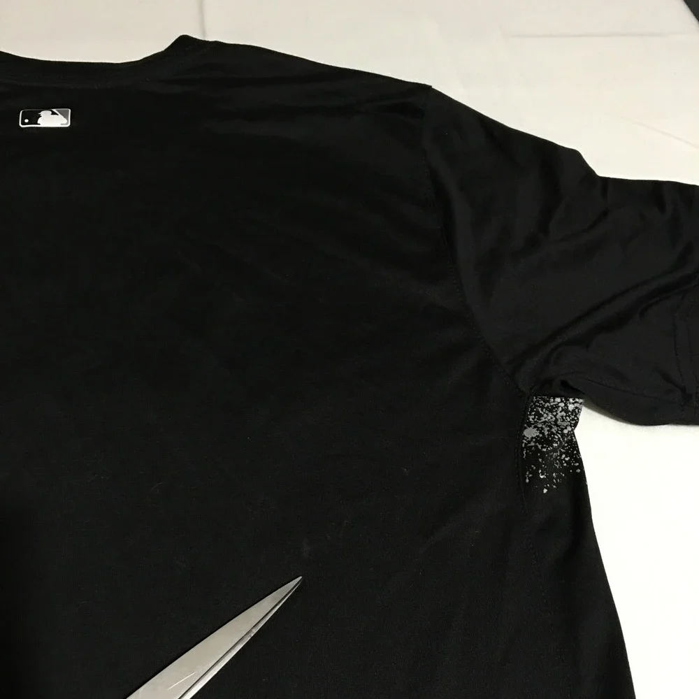 Nike Chicago White Sox Baseball Men T-Shirt Large Black Dri-Fit NWT